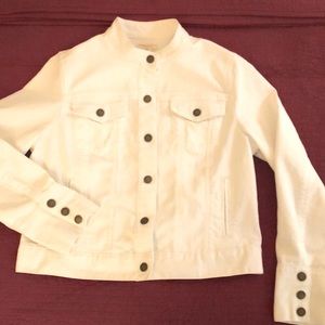 Coldwater Creek white jean jacket